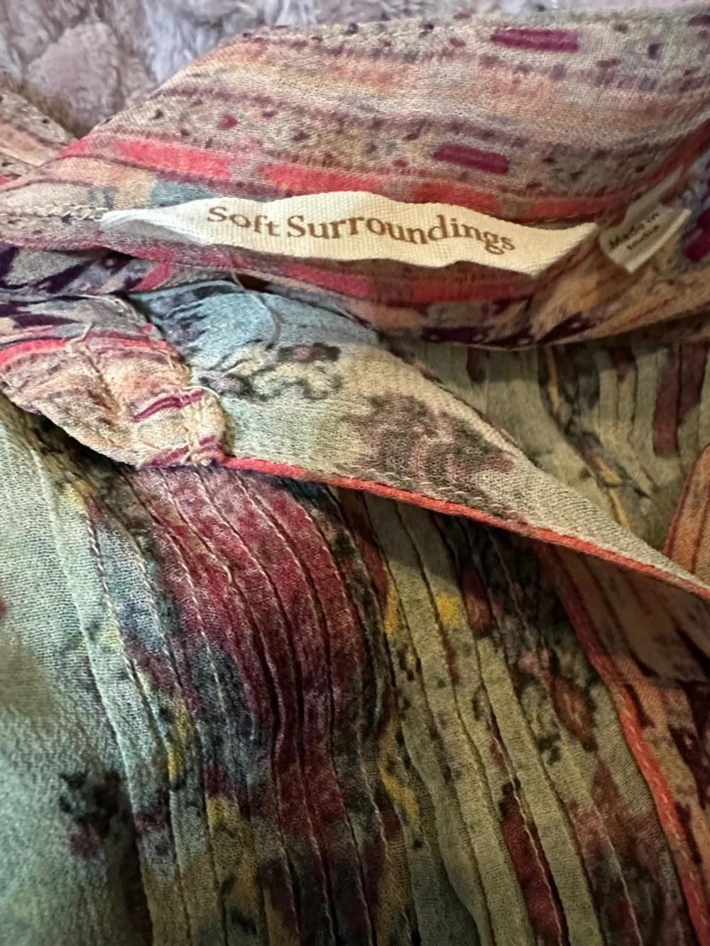 Soft Surroundings Multi-Color Patterned Tunic - Picture 6 of 6